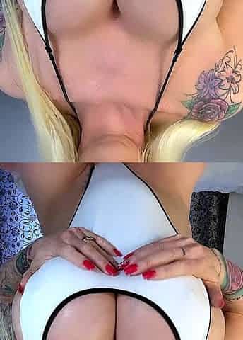 Blonde Nice Big Boobs Masturbating
