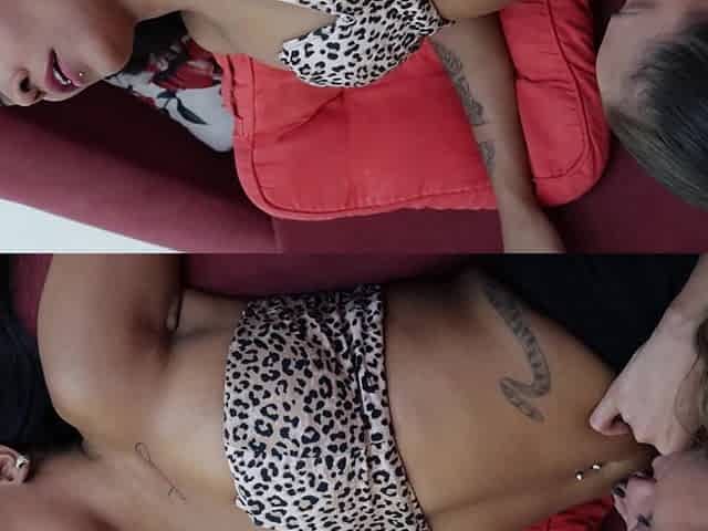 Venus and Luana in an Erotic and Intense Belly Fetish Experience!