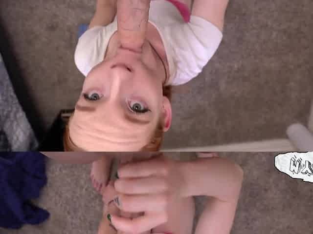 Petite redhead stepsister Amy Quinn fuck with me for the first time