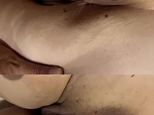 Stranger licks my butt, my feet and cunt, massage with glad ending