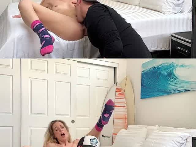 Blonde Roommate Gets Her Pussy Pounded - Millie Morgan