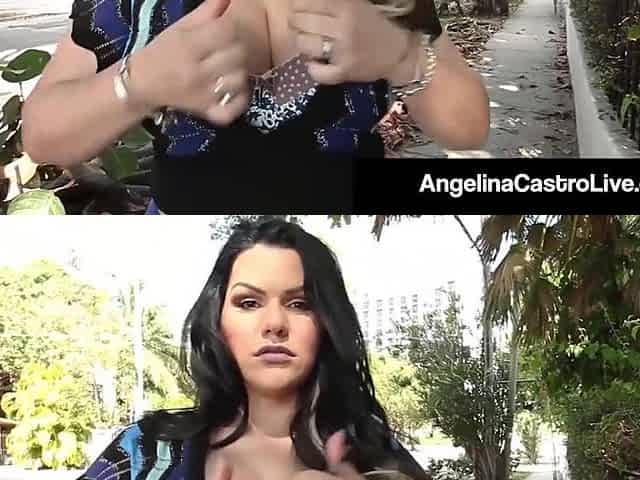 Cuban big beautiful woman Angelina Castro Sucks A Stranger's Weenie!