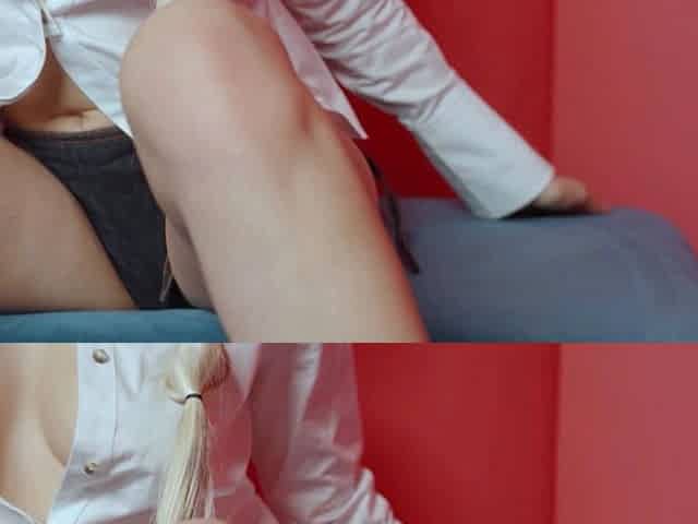 Black mixed race blonde teen exposed