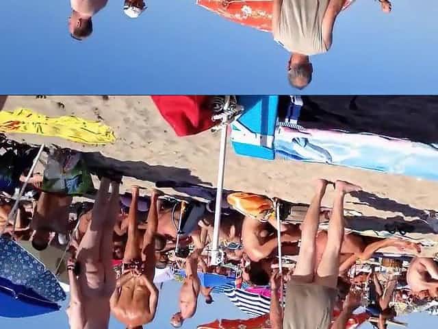 Kinky hidden web camera moments at the Cap d'Agde beach whilst in vacation