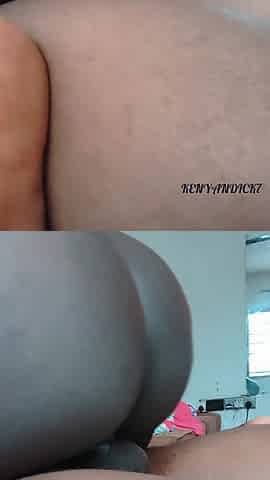 Big Booty Ebony Creams While Riding His Boyfriend Dick