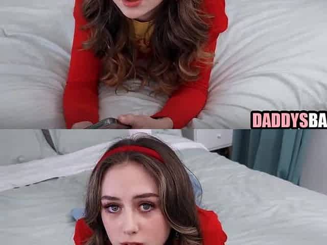 Tiny step daughter fingered & screwed