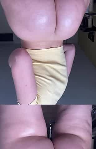 Thick PAWG Clapping And Widening Booty
