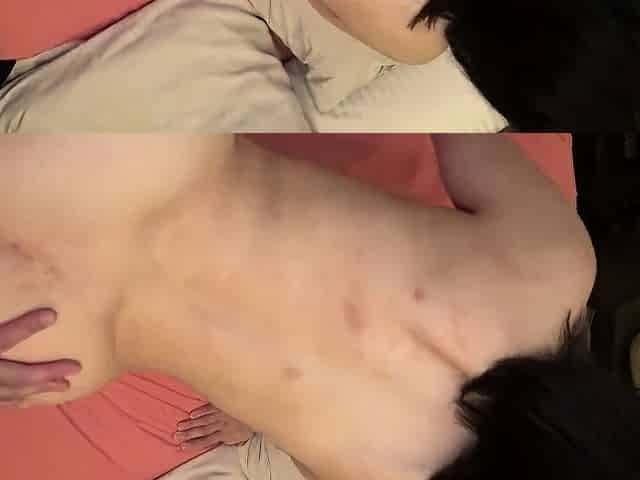 Small titted brunette amateur anal nailed at home