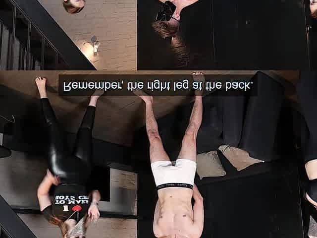 Self-defense lessons on his balls!