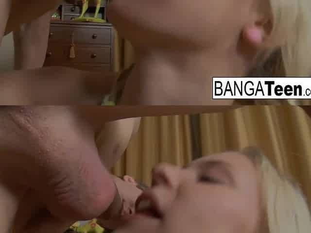 Banga Teen : Horny blonde teen is in the mood for some anal love