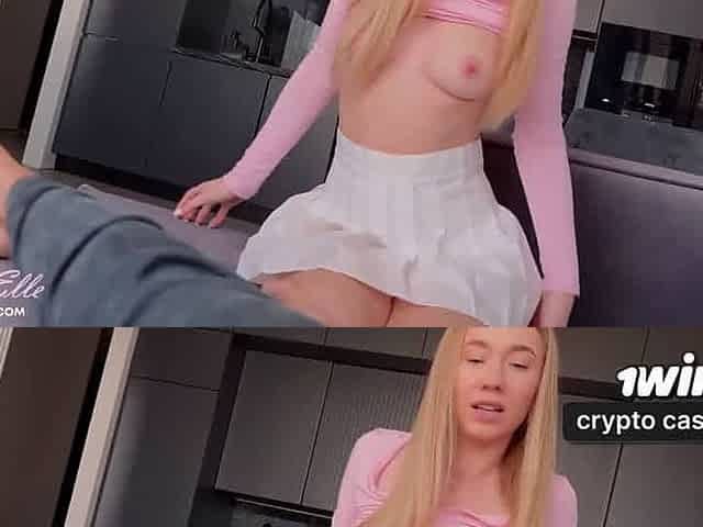 Schoolgirl creampie! Real cheating? Sneaky deep throat from wifes sisters! Rough sex, no panties, and taboo!