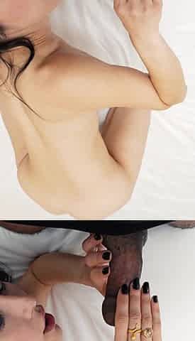 Asian Cougar MILF Isabel Love Interracial POV Blowjob