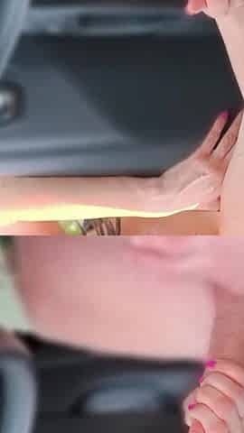 A Girl Caught Me Jerking off in the Car and Help Me Cum 4K. Ep 22202