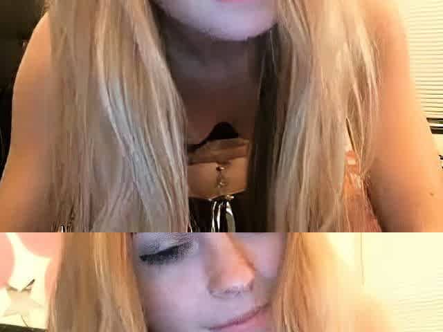 Curly Blonde Teen Records Solo Dildo Masturbation More at