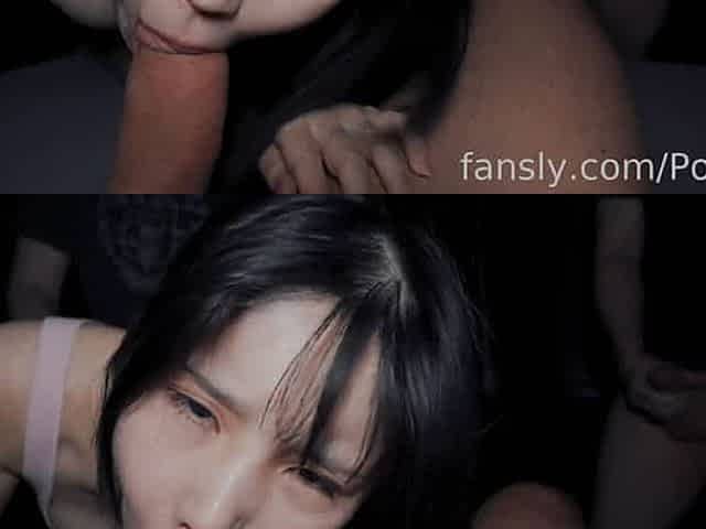 Japanese Cutie Gets Destroyed By 3 BWCS She Loves Every Second Of It!!