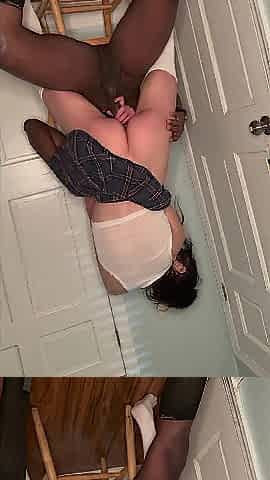 My little tiny teen vagina could barely handle riding his giant ramrod in a chair ????