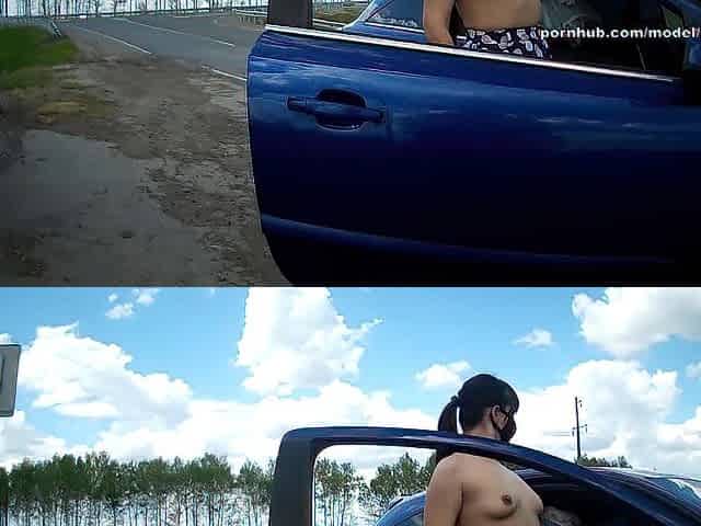 wicked exhibitionist wife joy at the bus stop