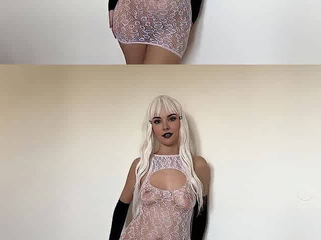 NASTY WHITE Transparent Fishnet Try On - SEXY Vagina Tease/Bow Over Test - BOOTY Twerk/Bounce