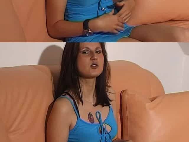 Seductive Brunette Babe Fingers Herself to Shaking Orgasm