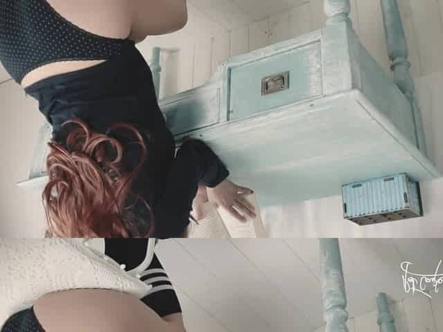 redhead student is caught masturbating by her roommate and makes a decision to bang him