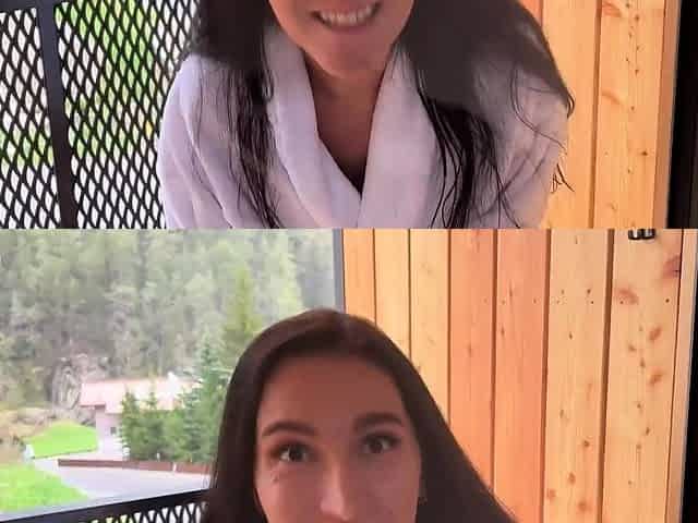 Step mom stuck on balcony, hot jism in mouth - hottest