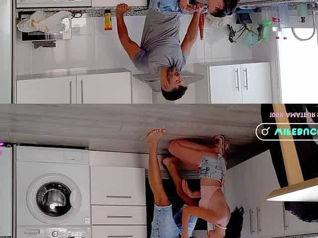 Wifebucket Amateurs - Her Tight Shorts Made Me Fuck Her on the Kitchen Floor