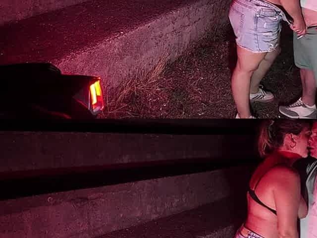 I Fuck My Slutty Friend Outside While Her Husband Is at Work... Big Slut