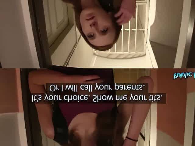 Fake College Inspector Gets Busty Redhead To Pay With Blowjob - Reality