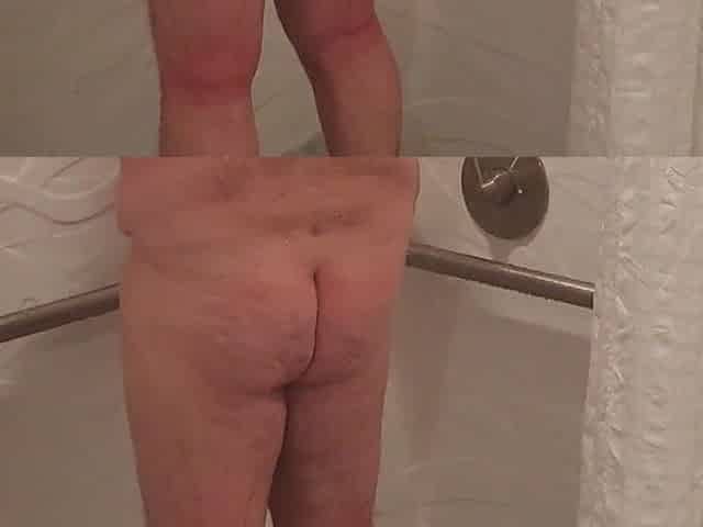 Grandad Taking a Hot Shower