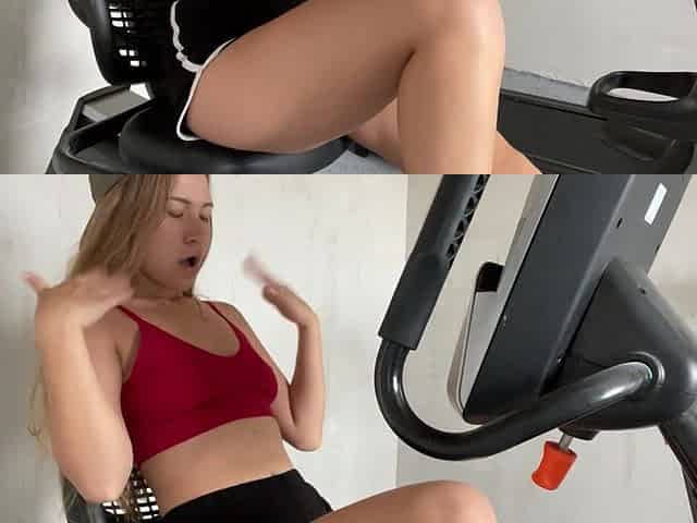 Russian masturbation in the gym