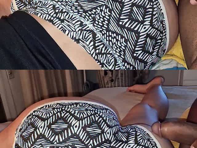 Hermanastro se pajea con mis bragas y luego da enorme corrida en mi cara - CUM ON CARA