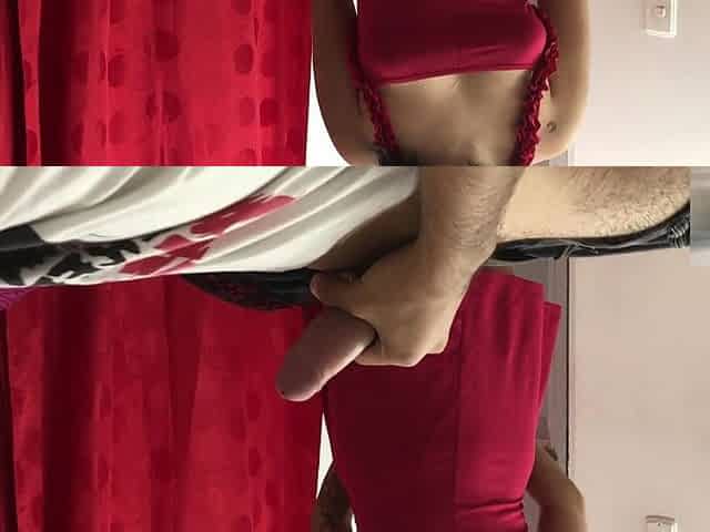 He Finds Me Masturbating with His Panties and Rides on My Cock