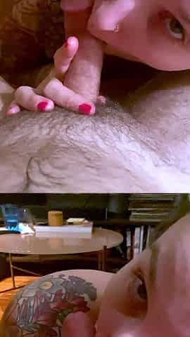 Close up fucking and blowjob in amateur video