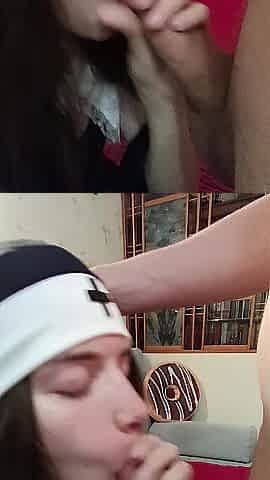 Sex with Nun, oral job, rider, cum inside vagina