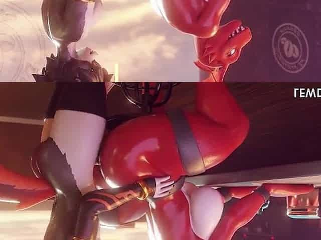 Guilmon With Biggest Booty Pounded By Fur Femboy