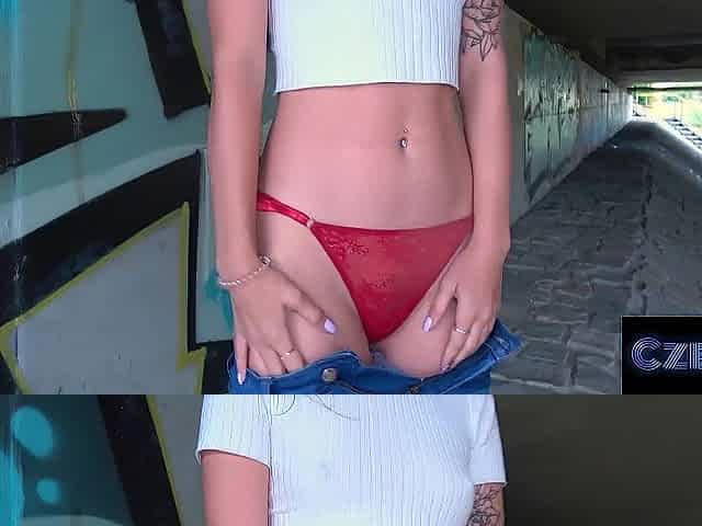 Czech XXX - Enjoyable butt Czech is banged in public below a bridge