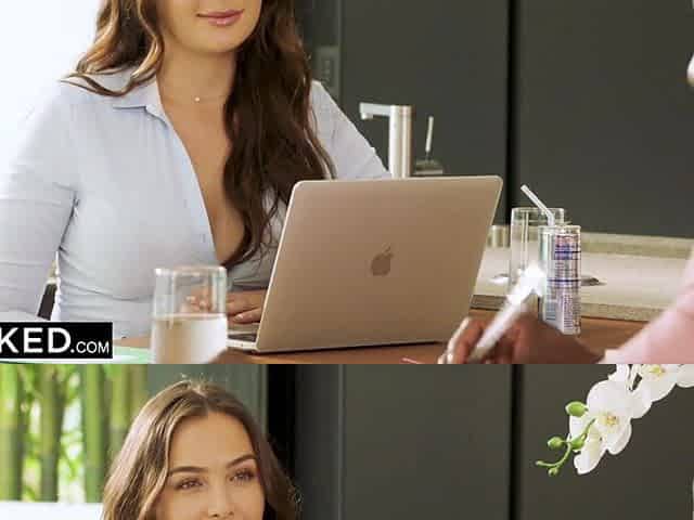 BLACKED Sexy Brunette hair Blair can't resist her coworkers' BBC