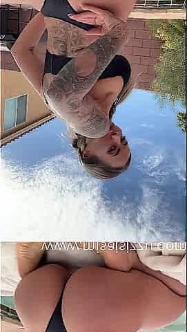 Dropping 'em by the pool