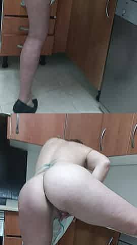 Sweetwife Enjoying a Lot in the Kitchen with the Apron