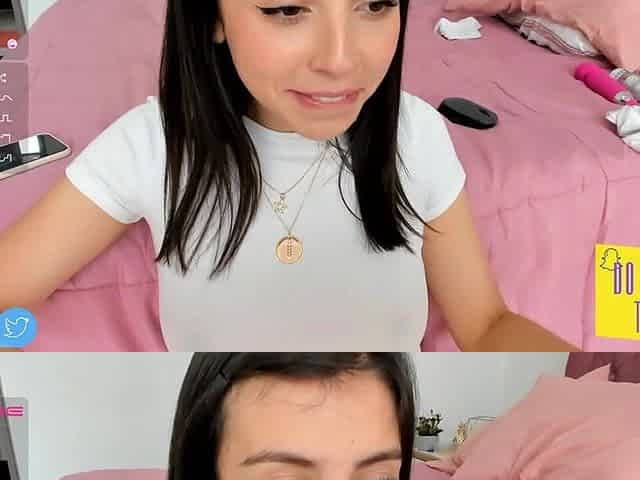 Cute Alice Kneels Before You, Her Face Adoring Your Cock, Gives You a Quick Blowjob, and Takes All Your Cum in Her Little Mouth.