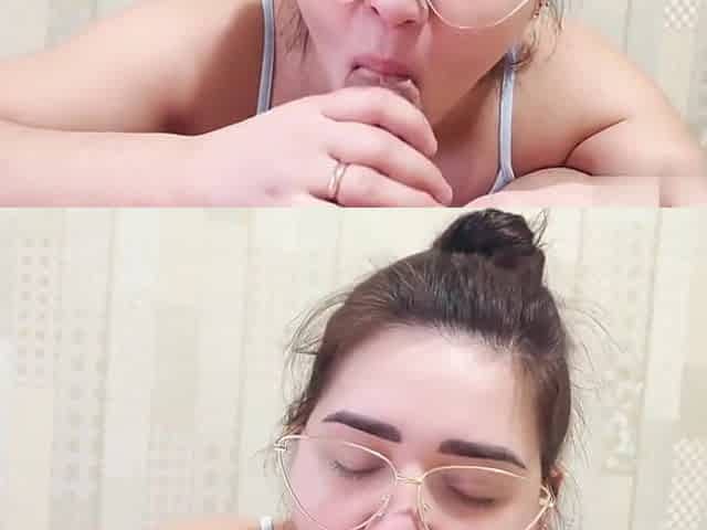 She Drained Him Before Coffee Cum-filled Mouth