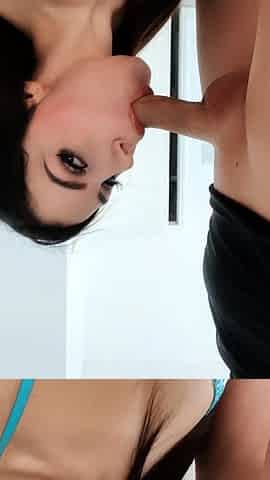Brunette Teenage Blowjob babe