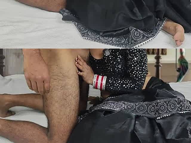 Indian Desi Bhabhi Fucked Black Saree by Her Boyfrind Homemade in Hindi Audio XXX