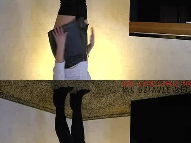serious business woman used by boss for cum in throat end