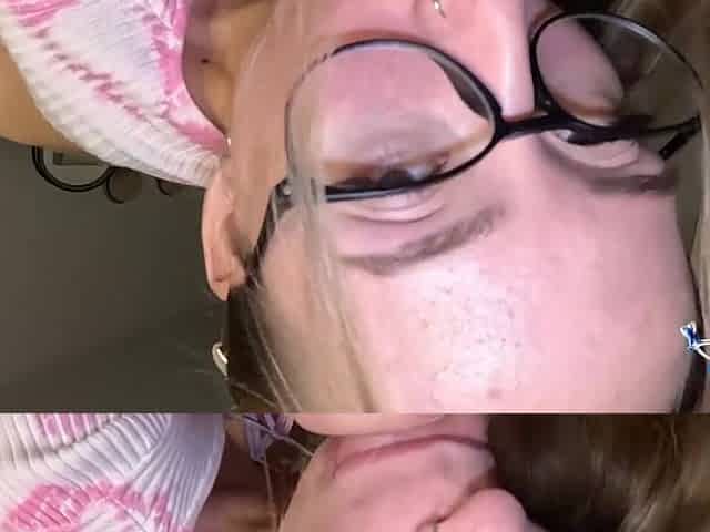 Amateurs 18 Y/o Blondie In Glasses, Swift Smallish Oral! Sloppy Jism Shot On Booty! Lucky - Johane johansson