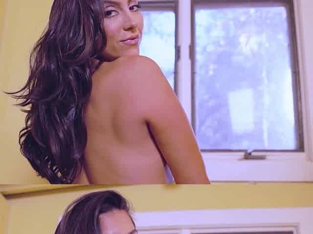 Busty Middle Eastern MILF shows big tits