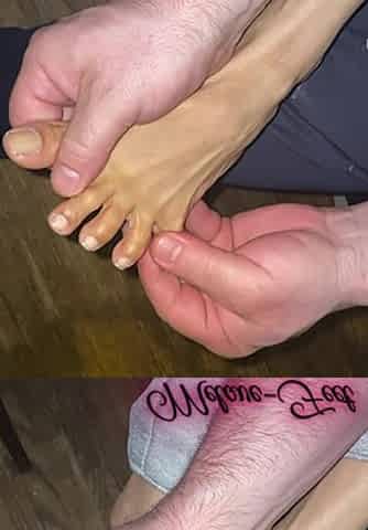 Melove Getting Her Sexy Feet and Long Toes Massaged by Naelor