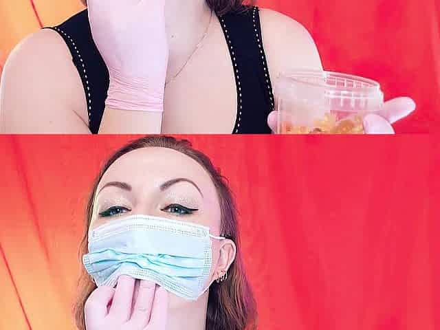ASMR braces: giantess vore, eating jelly bears, chewing and swallowing, throat fetish