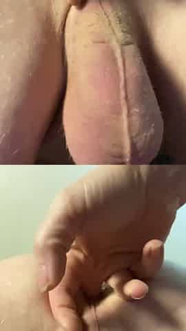 STEPDAUGHTER GIVES STEPFATHER A PROSTATE MASSAGE WITH 4 FINGERS AND LARGE VIBRATOR