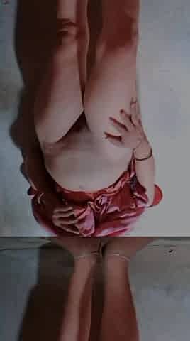 Beautiful Sexy Girl Masturbating Hiding in Bathroom